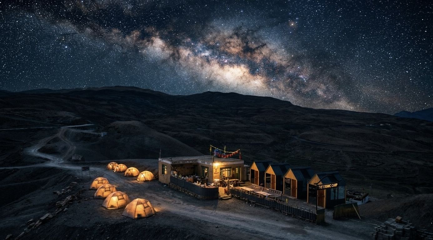 High-altitude overlanding terrain in Spiti Valley